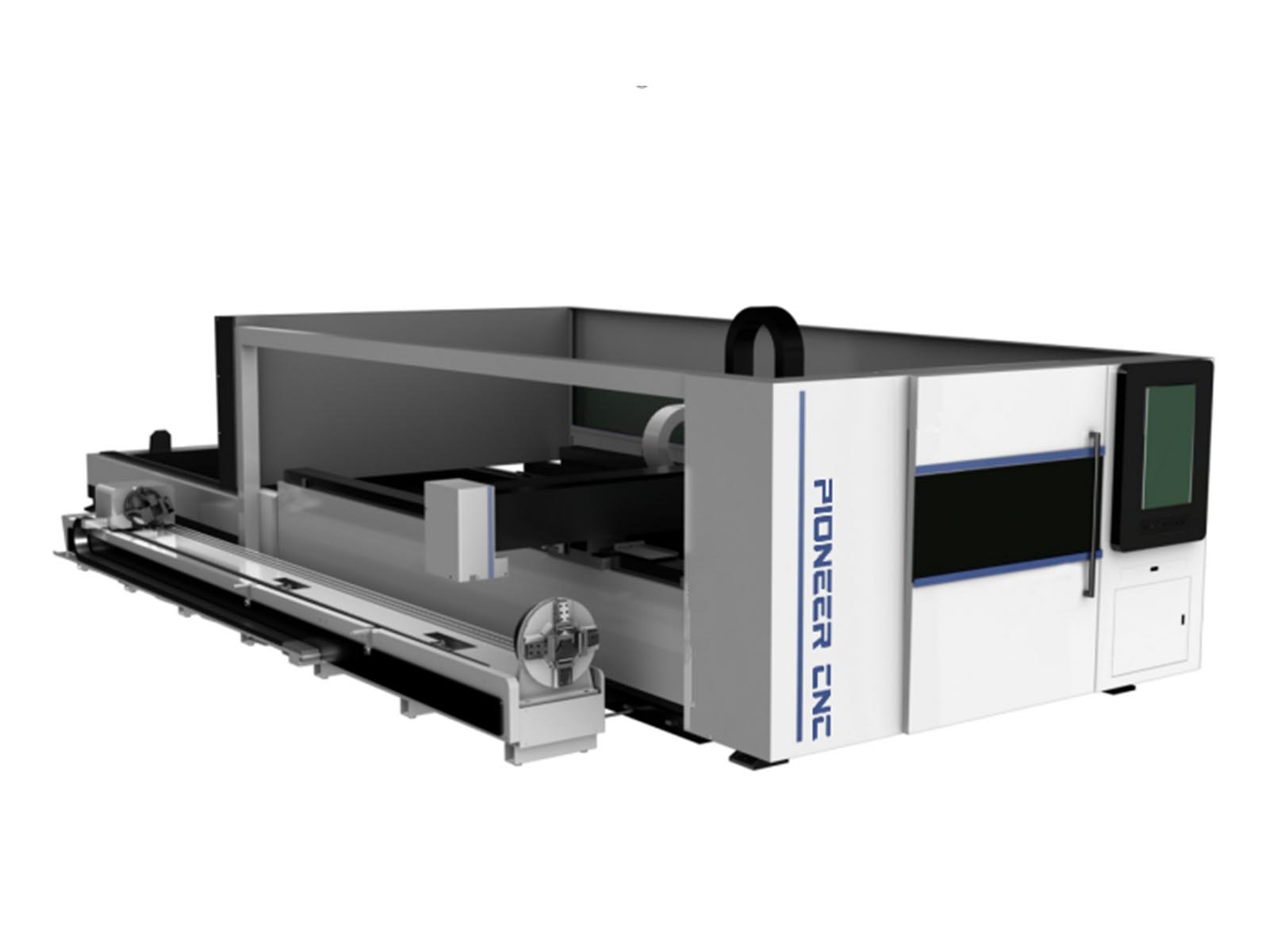 Semi-Enclosed Metal Tube And Plate Fiber Laser Cutting Machine